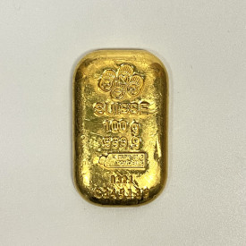 100 Gram PAMP Suisse Cast Gold Bar