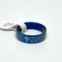 Blue Stainless Steel “Padre Nuestro” Ring