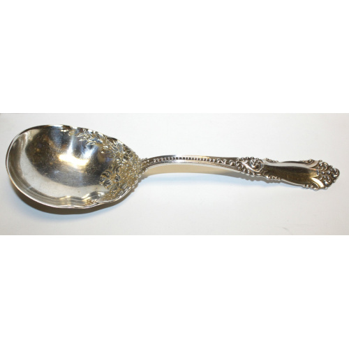 Antique R, Sterling Silver Serving Whiting Baroque Spoon Antique R, Sterling Silver Serving Whiting Baroque Spoon