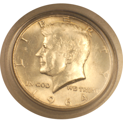 Liberty Half Dollar 1964 Kennedy Silver #004 Liberty Half Dollar 1964 Kennedy Silver #004