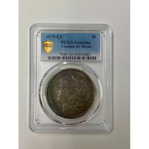 1878-CC PCGS Genuine S1 Cleaned-AU Detail Coin 1878-CC PCGS Genuine S1 Cleaned-AU Detail Coin