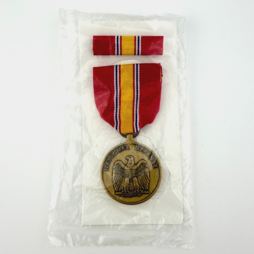 NATIONAL DEFENSE SERVICE MEDAL & RIBBON SET MILITARY GI ISSUE NEW NATIONAL DEFENSE SERVICE MEDAL & RIBBON SET MILITARY GI ISSUE NEW