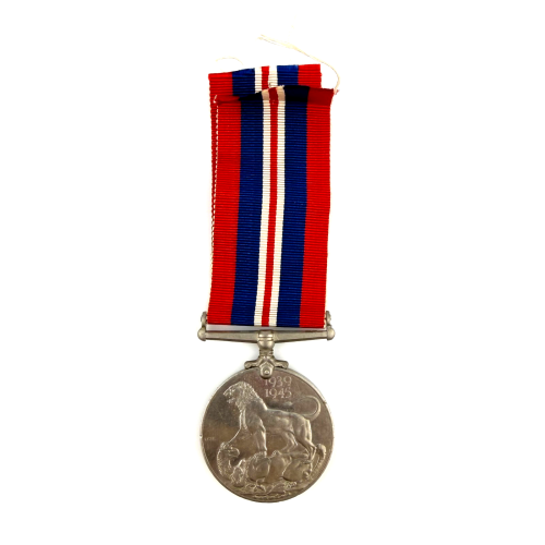 WWII British Defence Medal 1939–1945 – King George VI – Original World War II WWII British Defence Medal 1939–1945 – King George VI – Original World War II