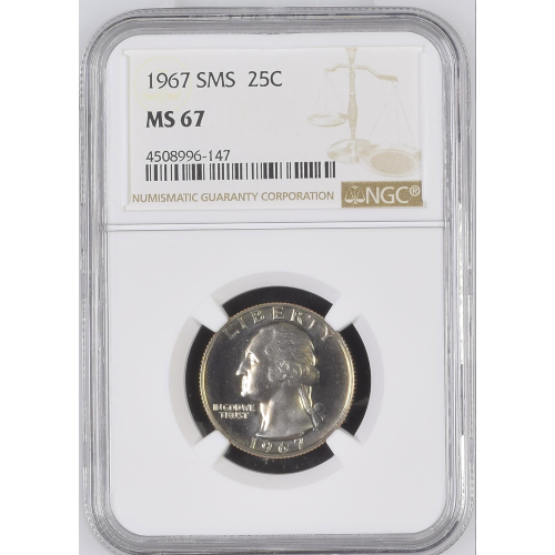 NGC 1967 SMS George Washington 25 cent MS 67 NGC 1967 SMS George Washington 25 cent MS 67