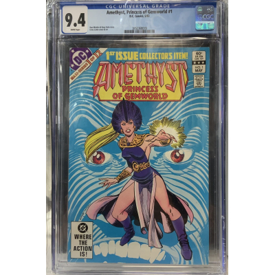 AMETHYST PRINCESS OF GEMWORLD 1 CGC 9.4 WHITE PAGES DC COMICS 1983 AMETHYST PRINCESS OF GEMWORLD 1 CGC 9.4 WHITE PAGES DC COMICS 1983