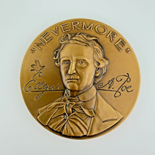 Rare Edgar Allan Poe ANA bronze Medal 2008 World Money Fair in Baltimore 115/125 Rare Edgar Allan Poe ANA bronze Medal 2008 World Money Fair in Baltimore 115/125