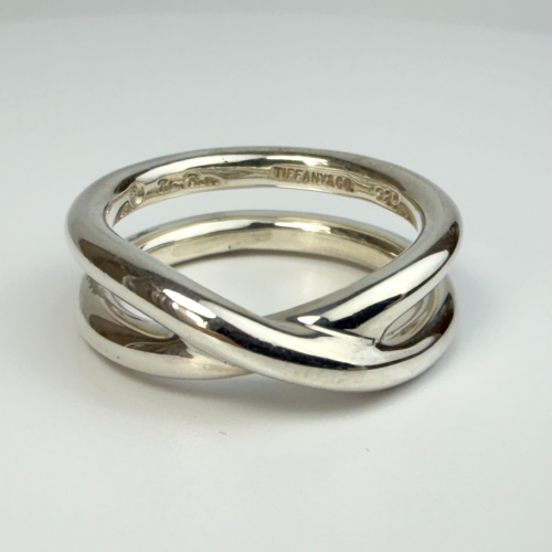 Vintage Tiffany & Co. Paloma Picasso Le Circle Crossover Band Ring Size 10 Vintage Tiffany & Co. Paloma Picasso Le Circle Crossover Band Ring Size 10