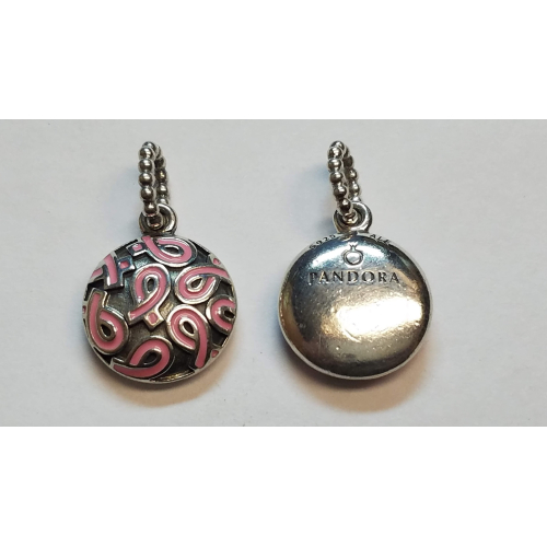 Genuine PANDORA Pink RIBBON Pendant Charm Genuine PANDORA Pink RIBBON Pendant Charm