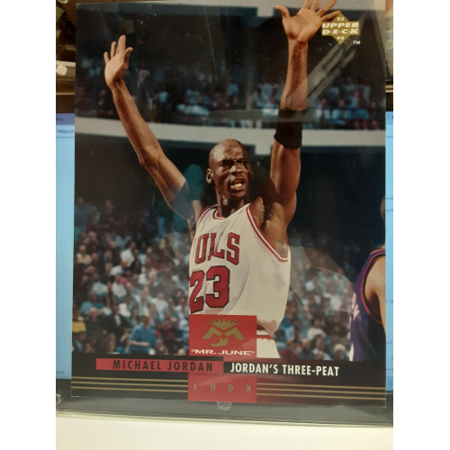 1993 Upperdeck Micheal Jordan Mr June" 1993 Upperdeck Micheal Jordan Mr June"