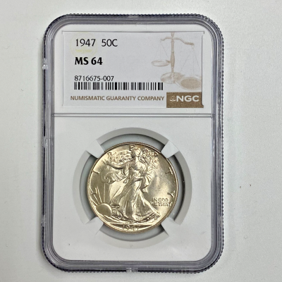 1947 50C NGC MS 64 1947 50C NGC MS 64