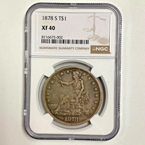 1878 S T$1 NGC XF 40 1878 S T$1 NGC XF 40