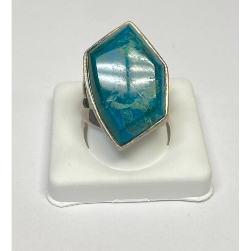 Vintage DTR China Blue Turquoise, Silver 925 Ring, Size 9 Vintage DTR China Blue Turquoise, Silver 925 Ring, Size 9