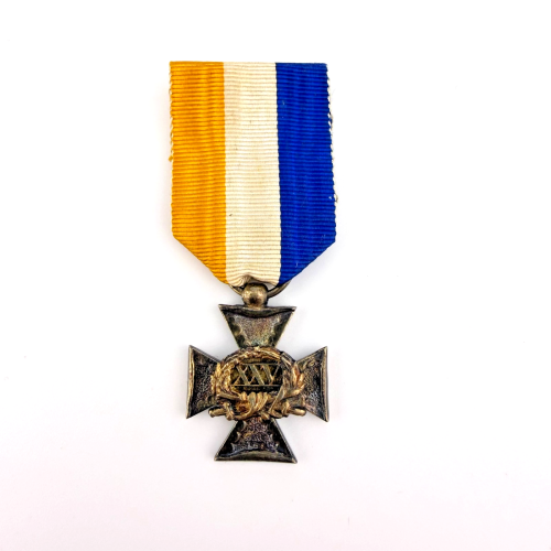 Netherlands Officers Military Long Service Cross 25 years hallmarked silver gilt Netherlands Officers Military Long Service Cross 25 years hallmarked silver gilt