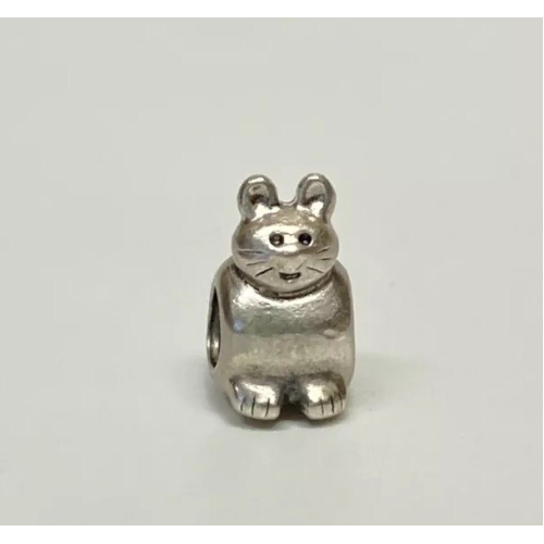 PANDORA Bunny Charm Bead Sterling Silver BUNNY PANDORA Bunny Charm Bead Sterling Silver BUNNY