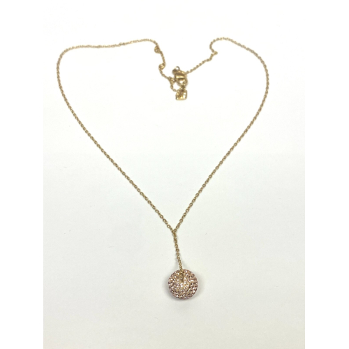 SWAROVSKI CRYSAL BALL Pendant Necklace 18" SWAROVSKI CRYSAL BALL Pendant Necklace 18"