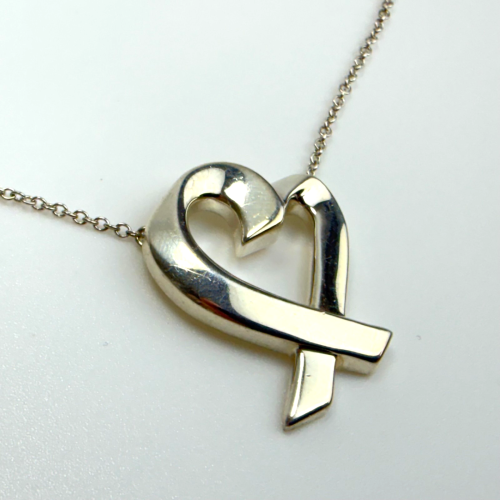 Tiffany & Co. Paloma Picasso Sterling Silver Loving Heart Pendant Necklace 18" Tiffany & Co. Paloma Picasso Sterling Silver Loving Heart Pendant Necklace 18"