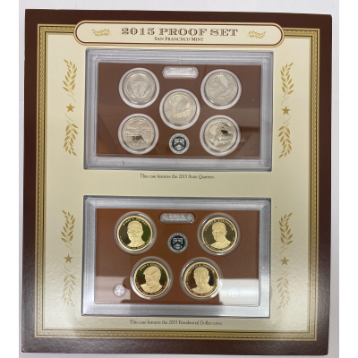 2015 Proof Set San Francisco Mint 9 pc Coins 2015 Proof Set San Francisco Mint 9 pc Coins