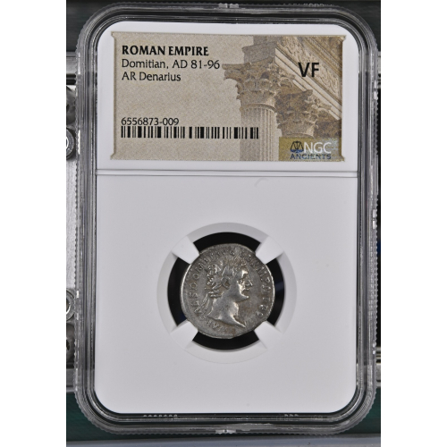ROMAN EMPIRE Domitian, AD 81-96 AR Denarius ROMAN EMPIRE Domitian, AD 81-96 AR Denarius