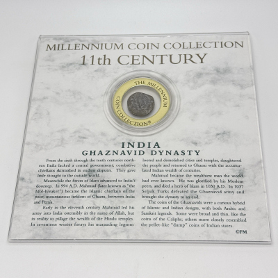 11th Century India Ghaznavid Dynasty Silver Coin Franklin Mint 11th Century India Ghaznavid Dynasty Silver Coin Franklin Mint