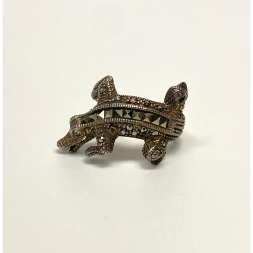 Vintage Sterling Silver 925 Marcasite Wrap Ring Figural Alligator Crocodile Vintage Sterling Silver 925 Marcasite Wrap Ring Figural Alligator Crocodile