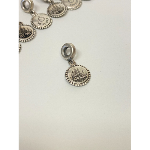 Pandora New York NY City USA America Silver Dangle Charm 791169 RARE Pandora New York NY City USA America Silver Dangle Charm 791169 RARE