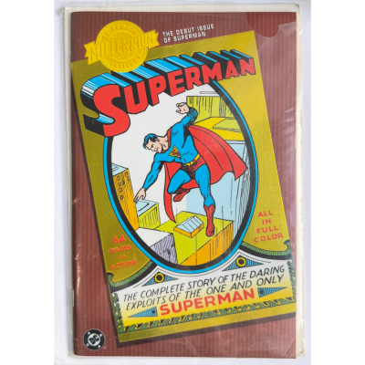 DC Millennium Edition Superman #1 (2000) Debut Issue Reprint Gold Foil Cover DC Millennium Edition Superman #1 (2000) Debut Issue Reprint Gold Foil Cover