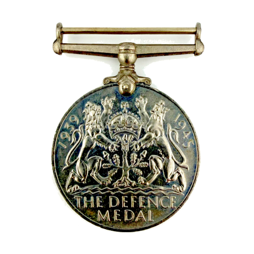 WWII British Defence Medal 1939–1945 – King George VI – Original World War II WWII British Defence Medal 1939–1945 – King George VI – Original World War II