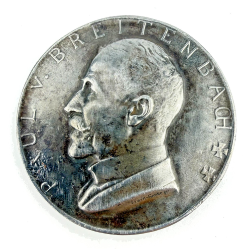 1914 iron medal commemorating Paul Von Breitenbach and railways across Germany 1914 iron medal commemorating Paul Von Breitenbach and railways across Germany