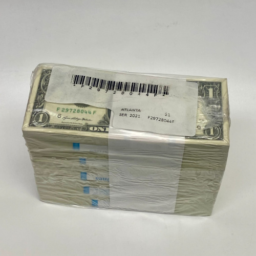 FULL BRICK (1000 $1 BILLS) 2021 UNCIRCULATED FULL BRICK (1000 $1 BILLS) 2021 UNCIRCULATED