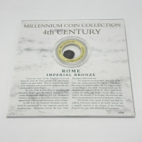 Franklin Mint Millennium Coin Collection 4th Century Rome Imperial Bronze Coin Franklin Mint Millennium Coin Collection 4th Century Rome Imperial Bronze Coin