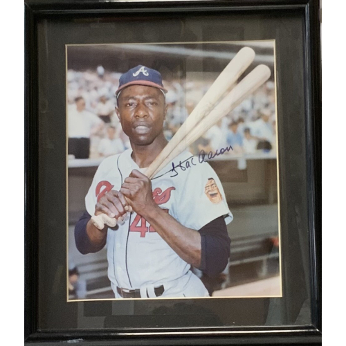 1992 Front Row The All-Time Great Series Hank Aaron Hank Aaron signature #3 HOF 1992 Front Row The All-Time Great Series Hank Aaron Hank Aaron signature #3 HOF
