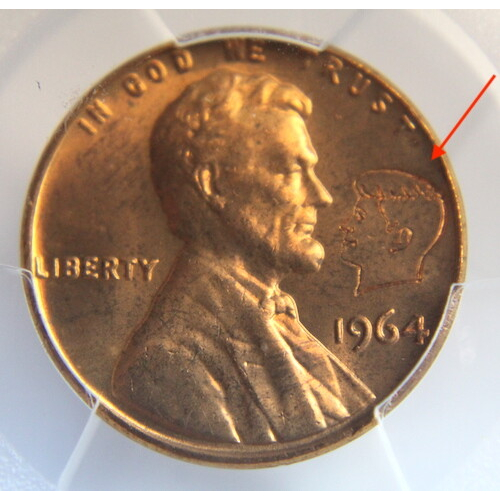 1964 PCGS Lincoln Memorial Penny 1c Genuine Graffiti 1964 PCGS Lincoln Memorial Penny 1c Genuine Graffiti