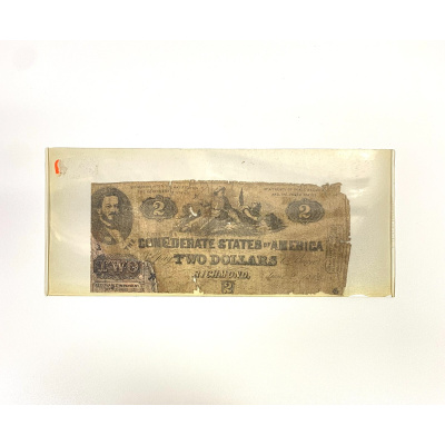 1962 $2 Confederate Paper Money - rare type! 1962 $2 Confederate Paper Money - rare type!