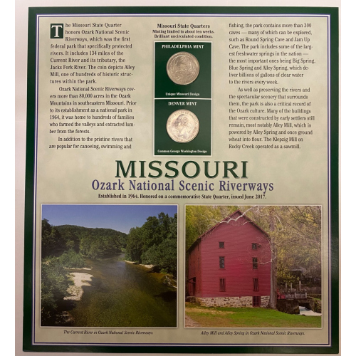 2017 Coins + Stamps MISSOURI State Quarter Set Collection P + D 2017 Coins + Stamps MISSOURI State Quarter Set Collection P + D