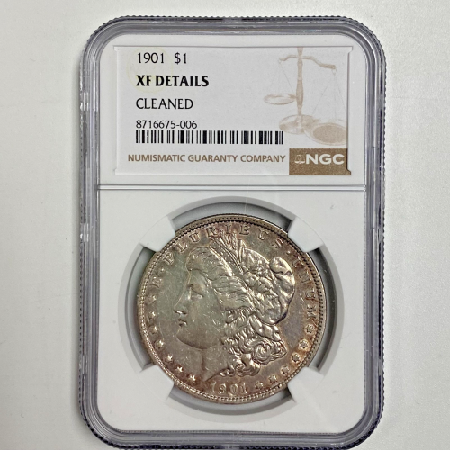 1901 MORGAN DOLLAR $1 NGC XF DETAIL 1901 MORGAN DOLLAR $1 NGC XF DETAIL