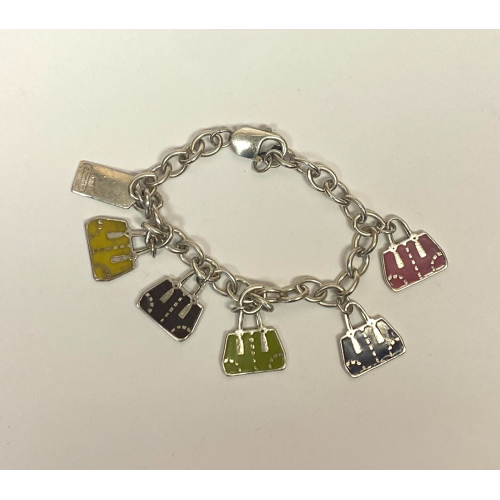 Coach EST. 1941 Sterling Silver Retired Purse Charm Bracelet Coach EST. 1941 Sterling Silver Retired Purse Charm Bracelet