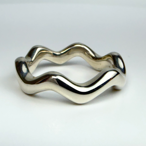 Tiffany & Co. Paloma Picasso Silver Zig Zag Band Ring Size 7 Tiffany & Co. Paloma Picasso Silver Zig Zag Band Ring Size 7