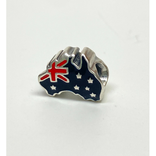 RARE Pandora Australia Map Charm – Retired 2013 Recalled Flag Error RARE Pandora Australia Map Charm – Retired 2013 Recalled Flag Error