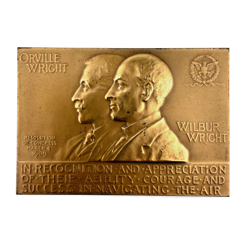 The Wright Brothers medal awarded by Congress in 1909 — Bronze The Wright Brothers medal awarded by Congress in 1909 — Bronze