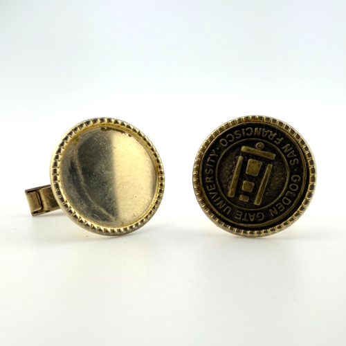 Vintage Cufflinks with Seal Golden Gate University, San Francisco, California Vintage Cufflinks with Seal Golden Gate University, San Francisco, California