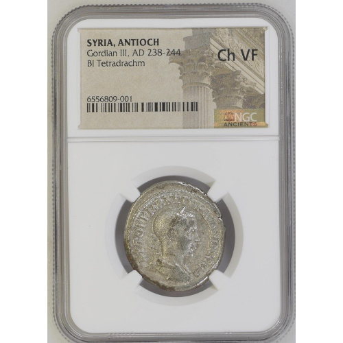 SYRIA ANTIOCH Gordian III AD 238-244 BL Tetradrachm SYRIA ANTIOCH Gordian III AD 238-244 BL Tetradrachm