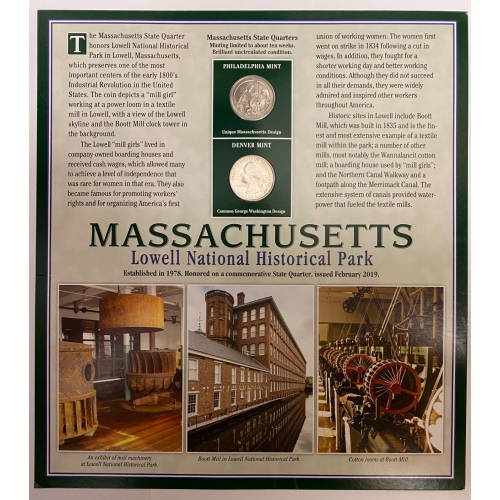 2019-P&D N. Massachusetts Roosevelt Quarters, Postal Commemorative Society w/(2) 2019-P&D N. Massachusetts Roosevelt Quarters, Postal Commemorative Society w/(2)