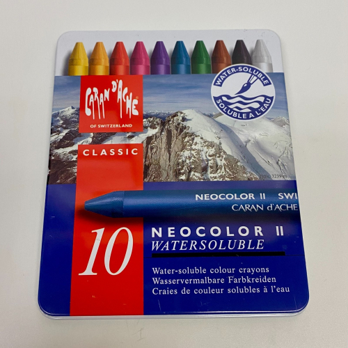 Caran d'Ache Neocolor II Water Soluble Wax Pastel | Set of 10 | 243103 Caran d'Ache Neocolor II Water Soluble Wax Pastel | Set of 10 | 243103
