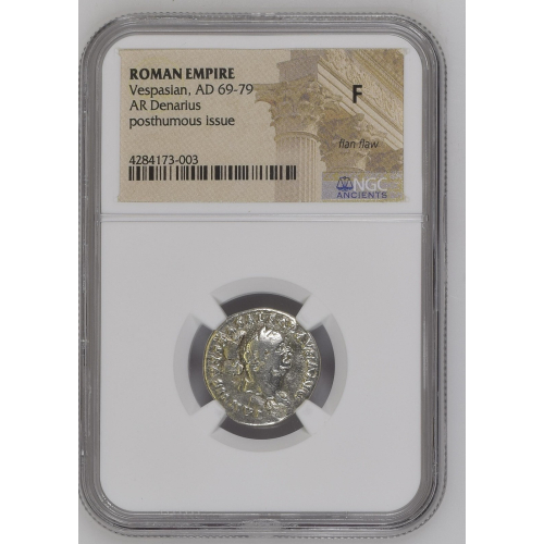 ROMAN EMPIRE Vespasian, AD 69-79 AR Denarius ROMAN EMPIRE Vespasian, AD 69-79 AR Denarius