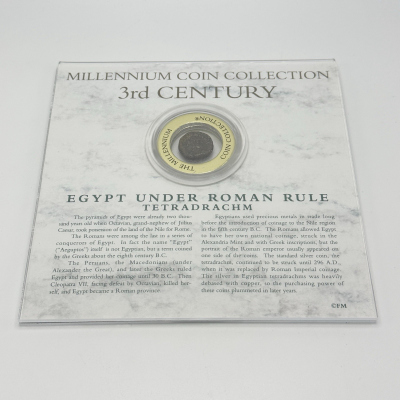 Franklin Mint Millennium 3rd Century Egypt Roman Rule Tetradrachm Coin Franklin Mint Millennium 3rd Century Egypt Roman Rule Tetradrachm Coin