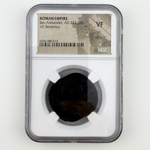 ROMAN EMPIRE Severus Alexander (AD 222-235) AE Sestertius – NGC VF ROMAN EMPIRE Severus Alexander (AD 222-235) AE Sestertius – NGC VF