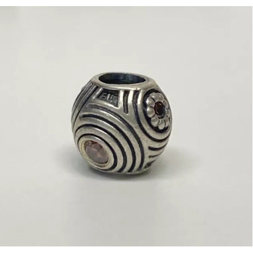 PANDORA HYPNOTIC BROWN CZ CHARM STERLING SILVER CHARM 925 ALE 790432CZB PANDORA HYPNOTIC BROWN CZ CHARM STERLING SILVER CHARM 925 ALE 790432CZB