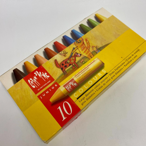 Caran d'Ache Junior 10 Large Watersoluble Crayons NEW Kids Set Swiss | 283000 Caran d'Ache Junior 10 Large Watersoluble Crayons NEW Kids Set Swiss | 283000