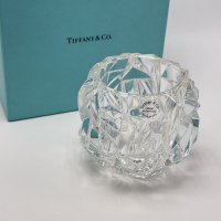 Tiffany & Co. Rock Cut Crystal Votive Candle Holder Made in Germany NEW Tiffany & Co. Rock Cut Crystal Votive Candle Holder Made in Germany NEW