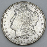 1887 $1 Morgan Dollar Silver BU Philadelphia #005 1887 $1 Morgan Dollar Silver BU Philadelphia #005